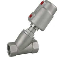 Наклонный сидельный клапан TITAN LOCK нержавеющая сталь 304, с пневмоприводом, DN32 TL32CPAVS 