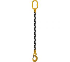 Цепной строп CERTEX одноветвевой, 2 т, 2000 мм, с крюком VAK 1СЦv 2,0/2000 