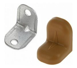 Крепежный уголок с пластиковой крышкой Tech-Krep 20x20 ясень 4 шт. пакет 147871 