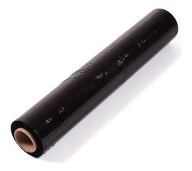 Стрейч пленка первый сорт ПАКПОЛИМЕР черная 500мм 1950гр 23мкм 