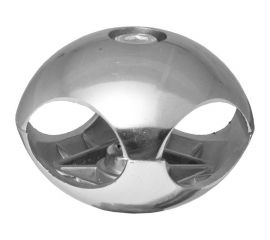 Держатель краб для 2-х труб Tech-Krep левый, хром, пакет 153299 