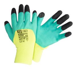 Усиленные перчатки из полиэстера КЭС, двойной латексный облив, размер 9/L 14000010 JR-06 