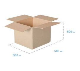 Картонная коробка ООО Павлово-Посадский Гофрокомбинат 500х500х500 мм Т-23 С 140155 