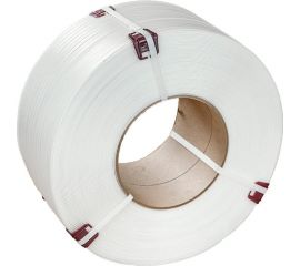 Стреппинг лента Комус полипропиленовая, 12 мм х 0.8, 2000 м, белая 1712886 