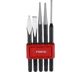 Набор выколоток, зубило и крейцмейсель 5 предметов FORCE 5054 
