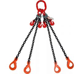 Строп OCALIFT 11,2 т, 6 м, 4 сц, с самозакрывающимися крюками и укоротителями 4sc11200t6sh 