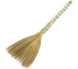 Веник сорго Рыжий кот корейский, 2х прошивной, 6-ти лучевой 106953 