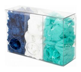 Диспенсер для одноразовых СИЗ Evdar трехсекционный D3020 