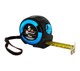 Рулетка КОБАЛЬТ Экстра 5 м, 25 мм, металлический корпус, толщина 0,13 мм, автостоп, магнит, 2 сторонняя шкала 906-890 