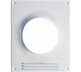 Фланец с торцевой площадкой с секцией жалюзи 195х238 мм, 100 мм Эвент 100ТПР 