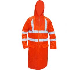 Сигнальный плащ-дождевик SAMGRUPP 2-соп, пвх, оранжевый, р. xxxl 16991 