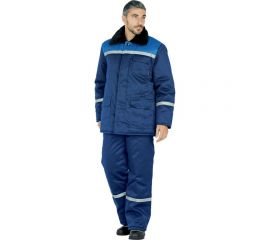 Утеплённая куртка ГК Спецобъединение МЕТЕЛИЦА темно-синий/василёк, р. 96-100, рост 170-176 Кур 311/ 96/170 