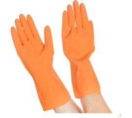 Резиновые флокированные перчатки Optiline Премиум, р. XL 27-2068 