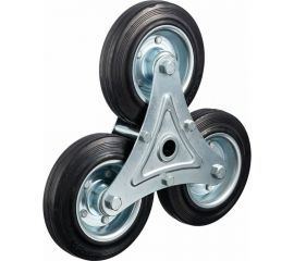 Колесо трехопорное (160 мм; грузоподъемность 130 кг; сталь; резина) СТЕЛЛА-ТЕХНИК LW160 