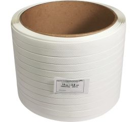 Лента ПП КОРДЛЕНД 15x0,8 мм, 0,25 км, 220 кгс, белый М/ПА PP-00735 