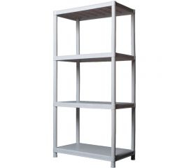 Пластиковый стеллаж ТУБА-ДУБА СБ белый мрамор 700.4 