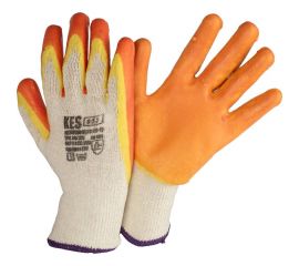 Усиленные перчатки из поликоттона КЭС, двойной латексный облив ладони, размер 9/L 14000016 JR-10-1 