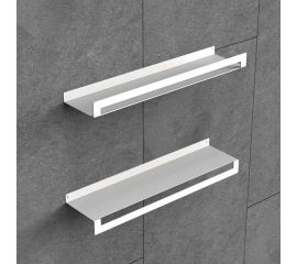 Набор №2 полка для бутылок (1 шт) и с полотенцесушителем (1 шт) Граф Держалкин horizon1 белый H1-duo-б 