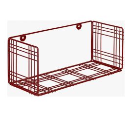 Прямоугольная полка Moroshka Тartan 1 ярус, 30x12x12.5 см, красная 920-001-01 