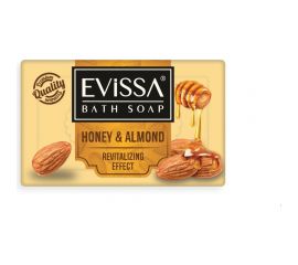 Банное мыло EVISSА пвх пленка, 150 гр., мед-миндальный М4032 
