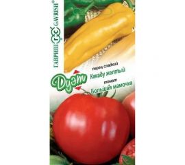 Томат ГАВРИШ Большая мамочка 0.05 г+перец Какаду желтый 0.05 г Дуэт 1026998618 