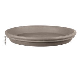Поддон Deroma idrorepellente диам. 15.7 см, высота 2.4 см, темно-серый 8715CPZ 
