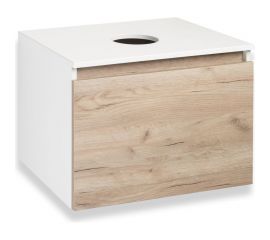 Тумба под накладной умывальник Runo Бари 60 крафт дуб 00-00001374 