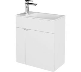 Подвесная тумба KERAMA MARAZZI LATO с дверцей 50, белая глянцевая LA.50\WHT 