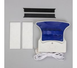 Магнитная щетка для мытья окон с двух сторон Доляна с водосгоном, 8-16 мм 5385837 