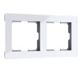 Рамка на 2 поста WERKEL W0022701 Acrylic белый a059314 