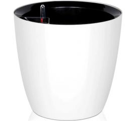 Горшок с автополивом ООО КЗНМ бочка d21см, белый, 5.5л 528126 