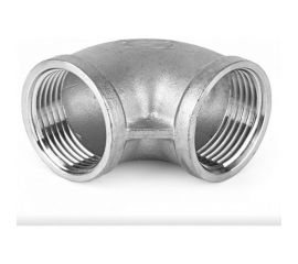 Отвод TITAN LOCK 90 нержавеющий (уголок) ВР/ВР 3/8" AISI304 TL037ELFF 