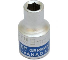 Головка торцевая 30230-08 8 мм, 1/2""DR, 6-гранная, хром-ванадий KING ROY 12967 