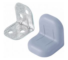 Крепежный уголок с пластиковой крышкой Tech-Krep 20x28 металлик 4 шт. пакет 148284 