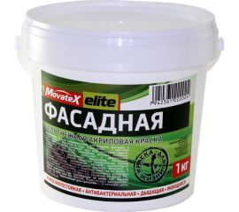 Водоэмульсионная краска Movatex Elite фасадная, 1 кг Т11899 