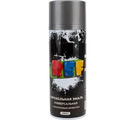 Аэрозольная эмаль REF молотковый эффект, серебристый А0000 