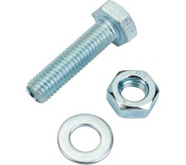 Болт с ш/г полная резьба Качественный КРЕПЕЖ набор DIN 933 10х40 15 шт 0301063 КЧ 