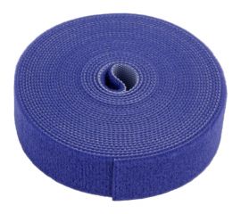 Лента (липучка) в рулоне Cabeus ширина 25 мм, длина 5 м, синяя ROL-5x25-BL 