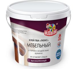Мебельный клей OLECOLOR ПВА Люкс, 0.75 кг 4300001972 
