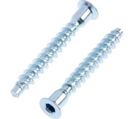 Винт-конфирмат крепежная техника евро, оцинкованный, 7x50, 10 шт. 60902 