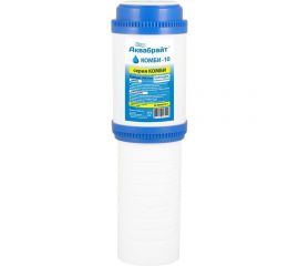 Комбинированный картридж уголь/полипропилен Аквабрайт 10 КОМБИ-10 аналог CTO-10 33601 