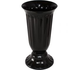 Вазон Эльфпласт Флавия 5 л, черный, 42х19.7 см 039267 