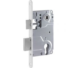 Врезной дверной замок НОРА-М 25-85 белый 8548 