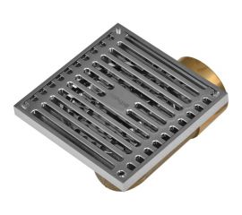 Трап лоток GERHANS с горизонтальным выходом, сухой затвор, ячейка, 100мм/100мм K80610-10 