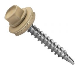 Кровельный саморез крепежная техника слоновая кость, 4,8x35, ral 1014, 25 шт. 11258 