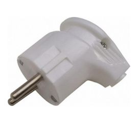 Разборная вилка General Lighting Systems GRV-P-16-С-G-W-IP20 16А угловая, с заземлением, белая IP20 470510 