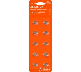 Батарейка Airline AG3/LR41, щелочная, 10 штук AG3-10 