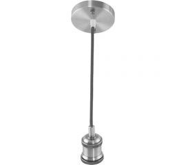 Декоративный патрон на подвесе HOROZ ELECTRIC TESLA Хром, E27, 1M 021-003-0001 HRZ00002547 