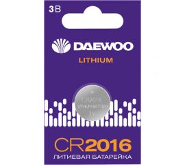 Литиевая батарейка DAEWOO CR2016 Lithium BL-1 5034112 