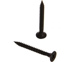 Саморез Качественный КРЕПЕЖ 3.5x35 мм, потай, частая резьба, оксид, 260 шт 0300395 КЧ 